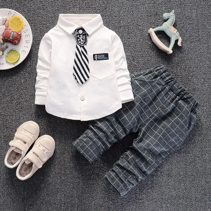 

BibiCola baby boys clothing sets autumn kids fashion clothes tops +pants 2pcs casual boys party gentleman suit children outfits