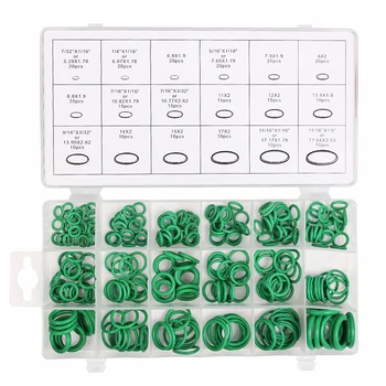 

270 Pcs Kit Air Conditioning HNBR O Rings Seal Nitrile Rubber Car Auto Repair Tools Air Conditioning Refrigerant Ring