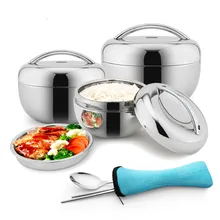 

1.3L Lunch Pail Stainless Steel Lunch case with handle for Food Container insulation Student Bento box Dinnerware Vacuum