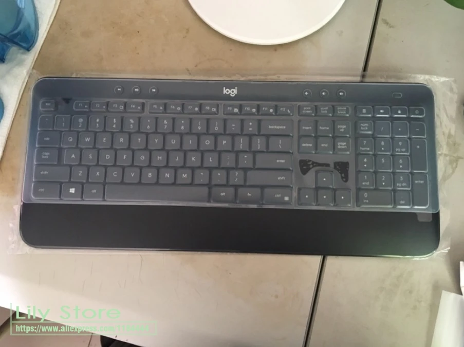 Силиконовая Беспроводная Защитная пленка для клавиатуры logitech MK540 MK545, водонепроницаемая Защитная пленка для настольного компьютера kyeboard