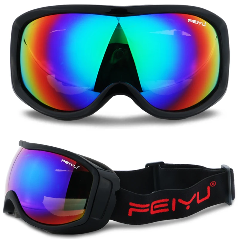 Мужские зимние лыжные очки Gafas линзы UV400 незапотевающие для сноуборда мотокросса