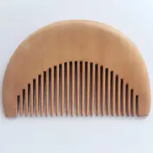 Натуральный Half Moon Персик ручной Дерево не расчесывать Нет статический инструмент для укладки. FH-10428 Размеры: 9*5,8*1 см