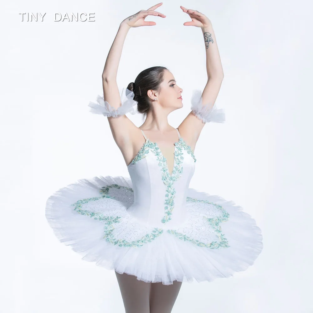 Новое поступление года; танцевальный костюм для балета для взрослых девочек; белое профессиональное плиссированное платье-пачка; 11 размеров ; BLL064
