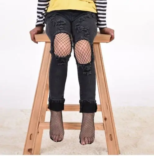 

Baby Girl Fish Net Pantyhose Waist High Lace Ruffle Tight Stockings
