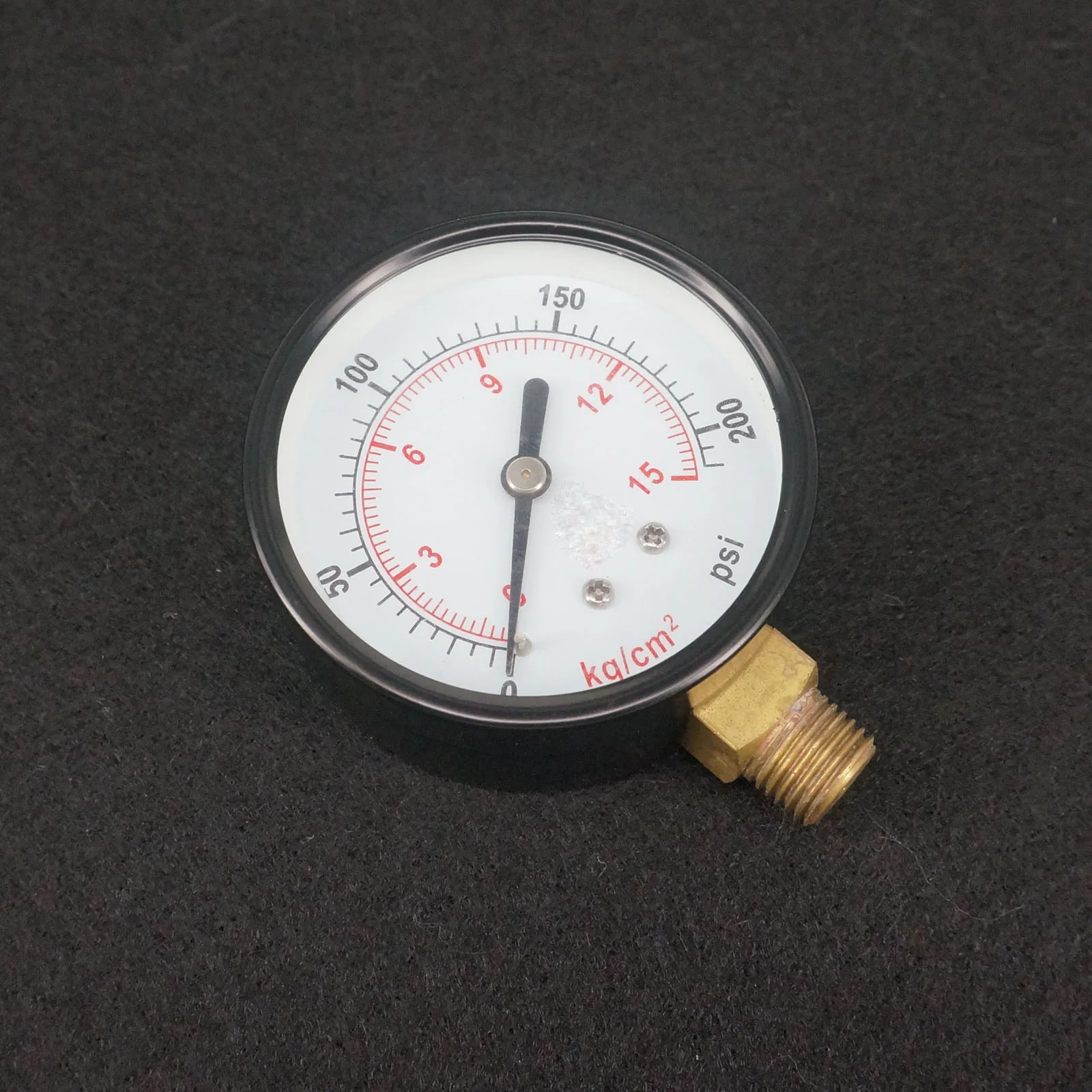G1/4" 60mm Face Radial Mount 0200 PSI Air Compressor Pressure Gauge
