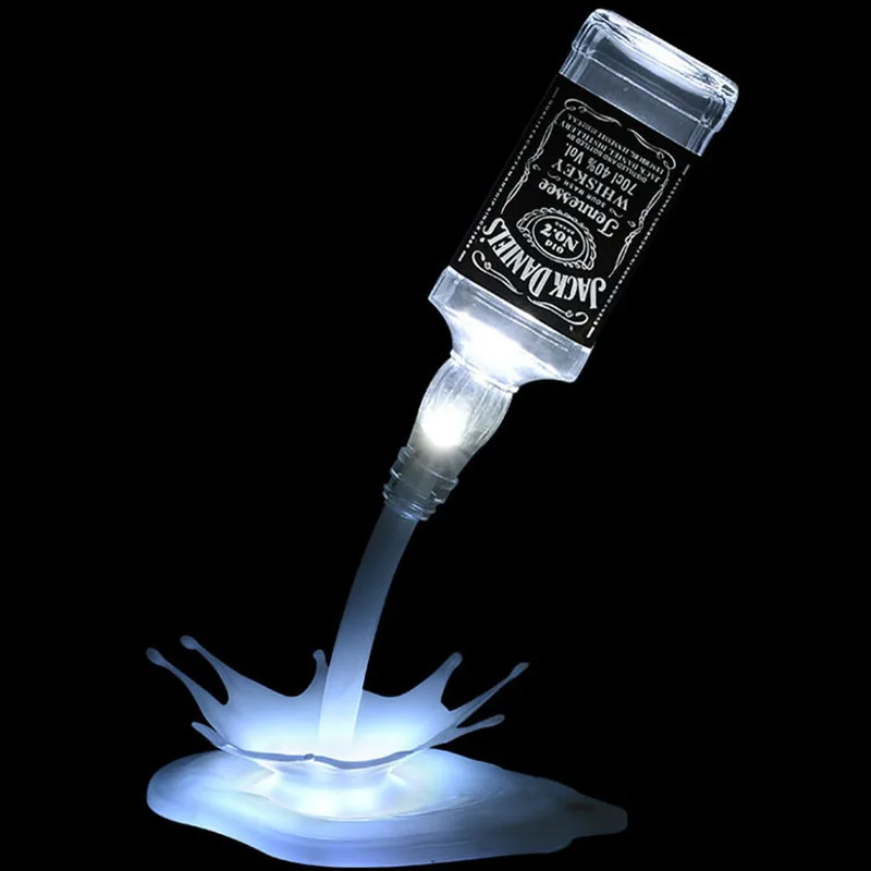 Conduzida da Noite Interruptor de Toque Luz para Bar Vinho Derramando Lâmpada Recarregável Usb Ilusão Garrafa Decoração Pub Festa Candeeiro Mesa Luz 3d 4 garrafa decoração luz para bar pub festa candeeiro mesa