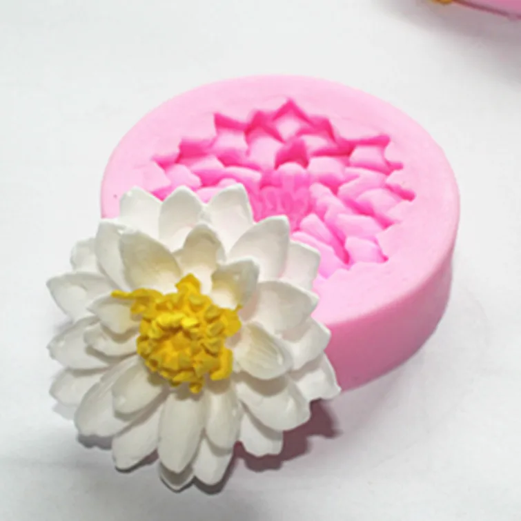 Цветок лотоса Силиконовые полимерные глиняные формы ручной работы Смола форма для полимерной глины