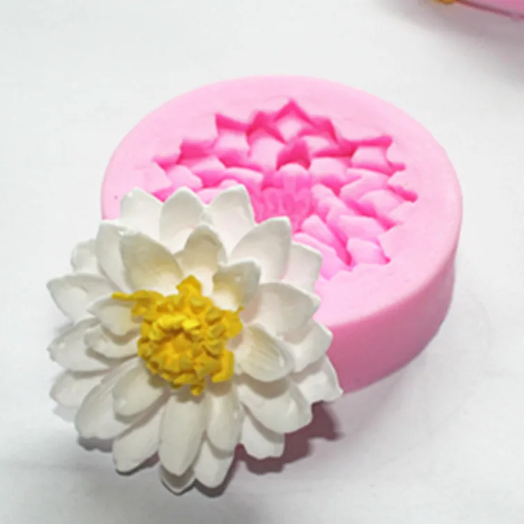 lotus Flower Silicone Resin Clay Molds Handmade Resin Mold Polymer Clay