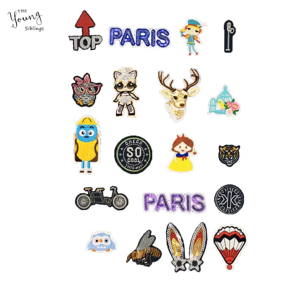 

Cute Cartoon Owl Decorative Applique Iron Patch Sewing Embroidery Sticker Hot Melt Adhesive DIY Clothing Accessories Badge