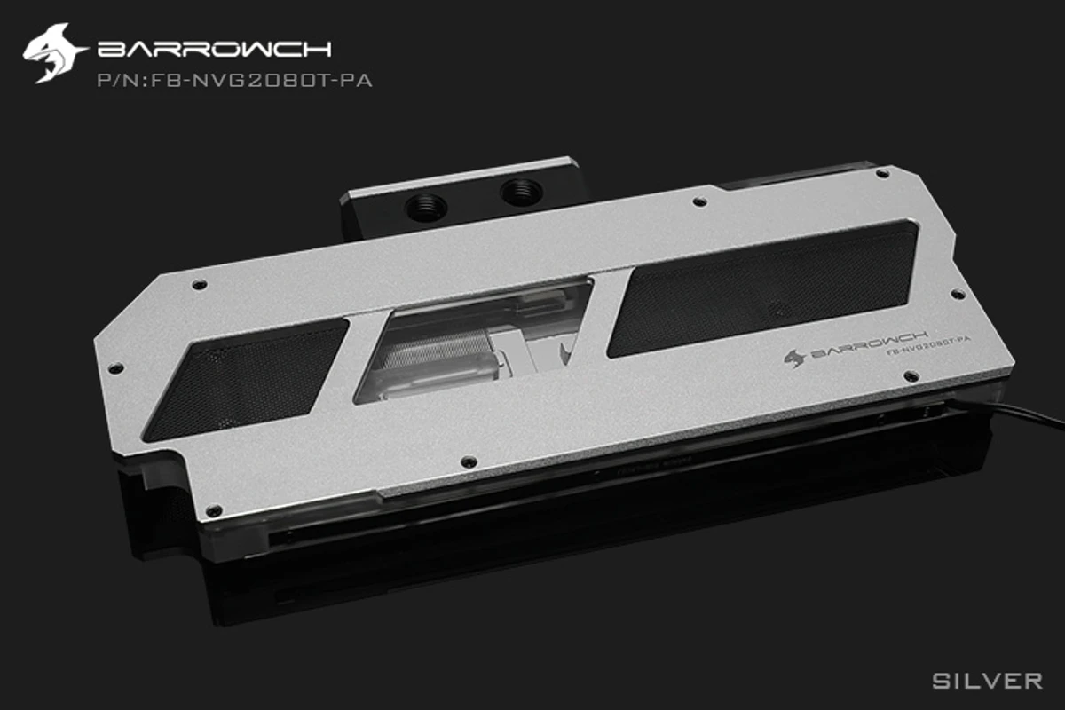 Barrowch FB-NVG2080T-PA LRC2.0 GPUBlocks термометр с цифровым дисплеем алюминиевый сплав панель для Основатель Edition RTX2080Ti/2080