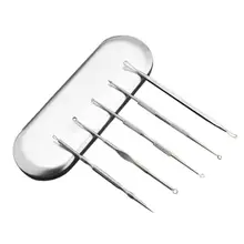 5 шт. прыщи, инструмент для устранения угрей черных точек, инструмент для удаления игл, ложка, ушные палочки для очищения лица