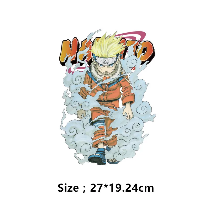 Новые Популярные Аниме стикеры Naruto 27*19,24 см железная заплатка для одежды DIY украшения футболки толстовки аппликации