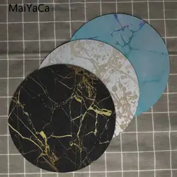 MaiYaCa Мрамор уникальный настольный коврик игровой Lockedge Мышь Pad 20x20 см 22x22 см диаметр круглый коврик для мыши