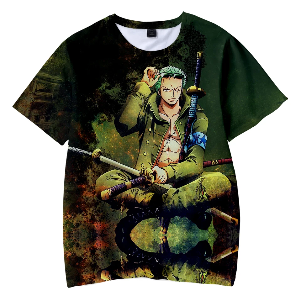 

One Piece 3D Printed Children Summer T-shirts Fashion Short Sleeve Popular Anime Tshirts 2018 Casual Streetwear Kids Tee Shirts