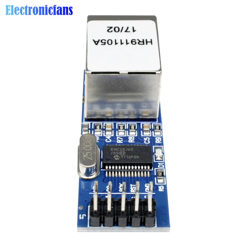 2PCS MiNi ENC28J60 Ethernet LAN Network Module For Arduino SPI AVR PIC LPC STM32
