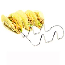 Волнистая проволока из нержавеющей стали 1 или 2 Тако оболочка держатель стенд кухонные принадлежности Nov28
