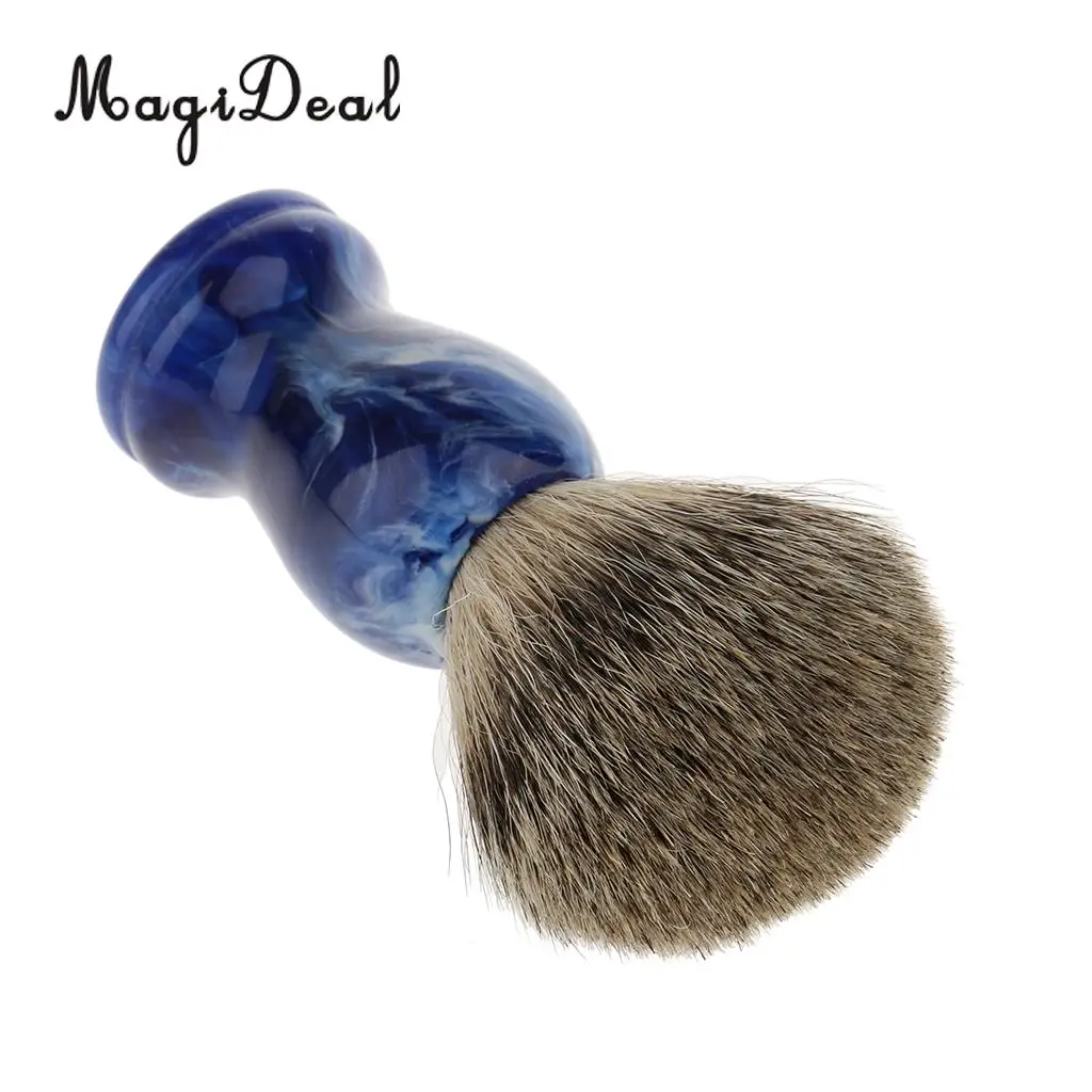 Set of 2pcs Premium Men Beard Moustache Shaving Brush + Stainless Steel Bowl Mug Cup with Handle Kit