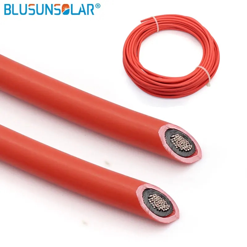 Лидер продаж! 100 м/рулон мм2 солнечный PV кабель AWG 6 Калибр красный и черный сварочный свинец и медный кабель провода