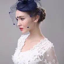 Европейский Стиль Свадебные шляпы ручной работы Тюль шляпа свадебные аксессуары для волос; свадебные головные уборы головной убор