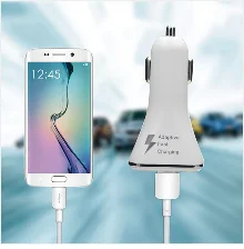 Универсальный 36 Вт Dual QC3.0 USB зарядное устройство для быстрой зарядки из металла мобильные телефоны автомобиля Зарядное устройство