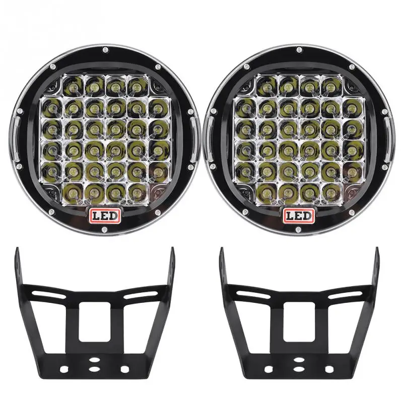 

2PCS 9 96W LED Headlight High Beam Spot Light 11000LM Car Road Fog Light for Jeep SUV