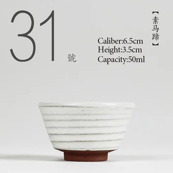 

NO.031 Chinese high quality Ceramic tea cup 50ml Kung fu tea set porcelain Japanese Style Handmade painted teacup Small tea bowl