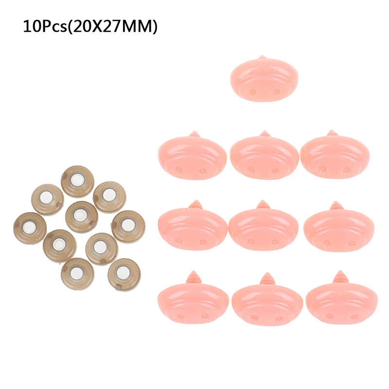 10 шт./пакет кукла оснастки животных скрапбукинга делая свинью нос накладной нос пластиковые Нос мягкие игрушки кукла-амигуруми аксессуары