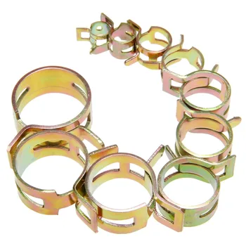 

100Pcs/Set 6mm-22mm Steel Hose Spring Clip Clamp Fastener Fuel Line Hose Water Pipe Air Tube Car Auto Plumbing Tools