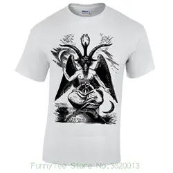 Женская футболка Baphomet Camiseta Hombre Mujer Gotico Text Rock Satanico текстовые цвета