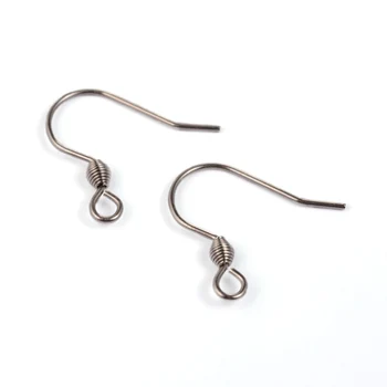 

2 Size 100pcs 316L Stainless Steel Original Color Earrings Hook Jewelry Making DIY Findings Accessory Design Wholesale Lots Bulk