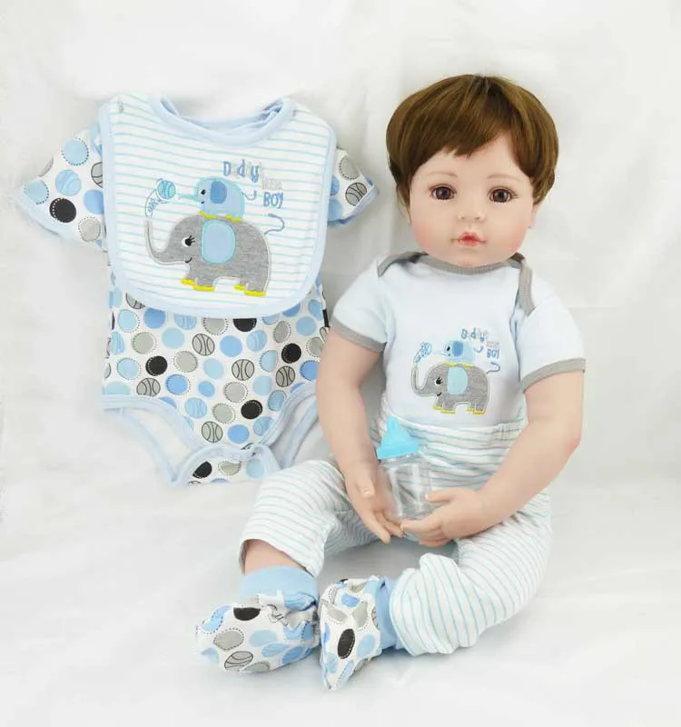22inch 55cm Collectible Reborn Toddler Baby Boy Reborn Dolls In Two