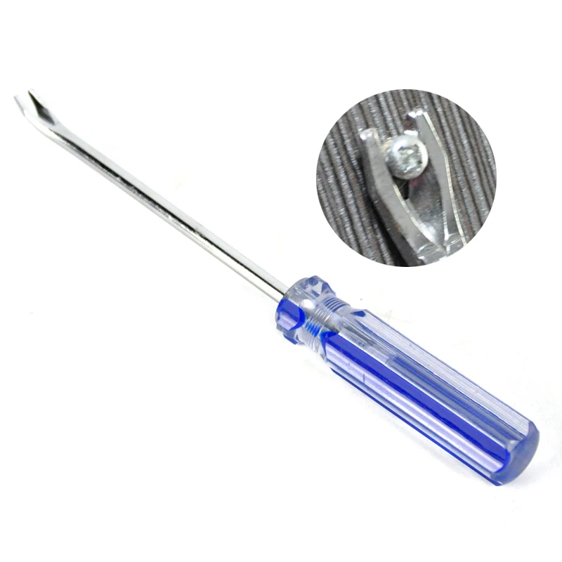 

BORUiT Plastic Repair Automobile Tool Grip Nail Staple Rivet Tack Puller Remover Screwdriver Hand Tools Nail Puller Pry Tool