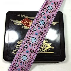 pink as photo Восточное hmong miao жаккардовое плетение кружевная отделка 5 см платье воротник лента этнический Племенной непальский тайский индийский Бохо DIY аксессуары - Цвет: pink as photo