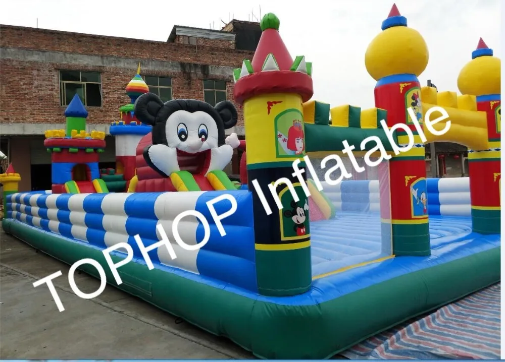 TOPHOP коммерческий надувной Funcity для детей надувная игровая площадка парк