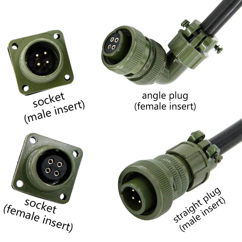 Военный стандарт Кабельные соединители MIL-DTL-5015 сервопривода 14S-9 2 контактный разъем 3-контактный 14S-7 14S-6 14S-5 14S-2