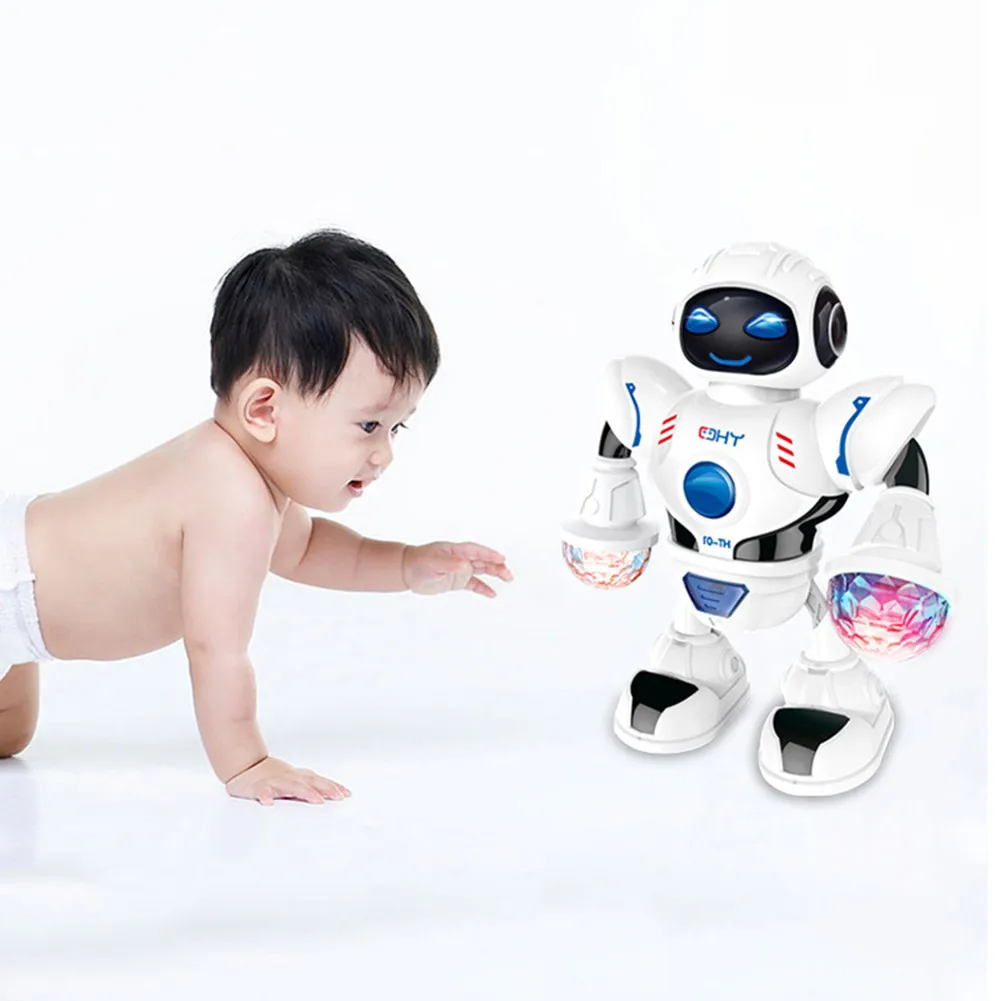 Интеллектуальный мини робот веселый робот танцующий Детский Электрический Универсальный светильник музыкальная модель игрушка красочный светильник s пластик D301212