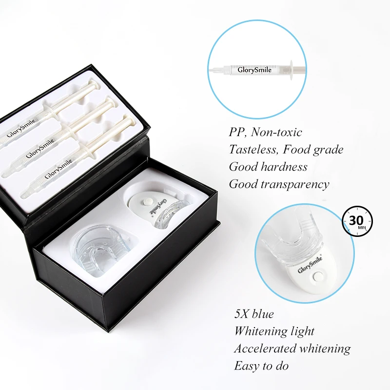 Kit com Luz Profissional Dentes Branqueamento Dental 44% Peróxido Polonês Gel Higiene Oral Dente Remover Manchas Bom Led 11 Profissional dentes branqueamento dental kit com luz
