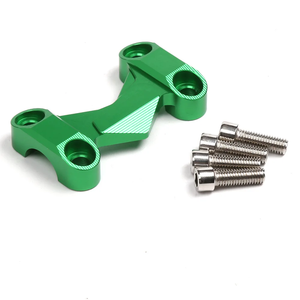 For kawasaki Z125 Z 125 2015 2016 2017 Motorcycle Handlebar Risers Top cover Handle Bar Fat Bar Riser Mount Clamp Top Cover CNC Aluminum Motorbike Accessories