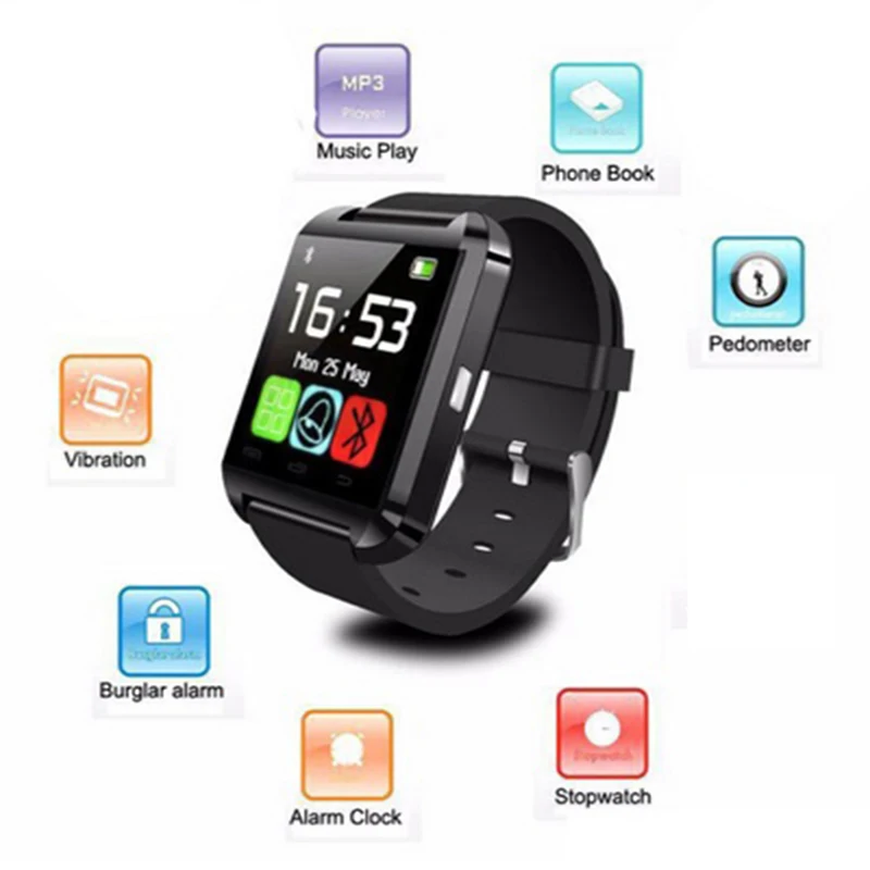 Bluetooth font b Smart b font font b Watch b font U8 For Huawei Honor P9lite