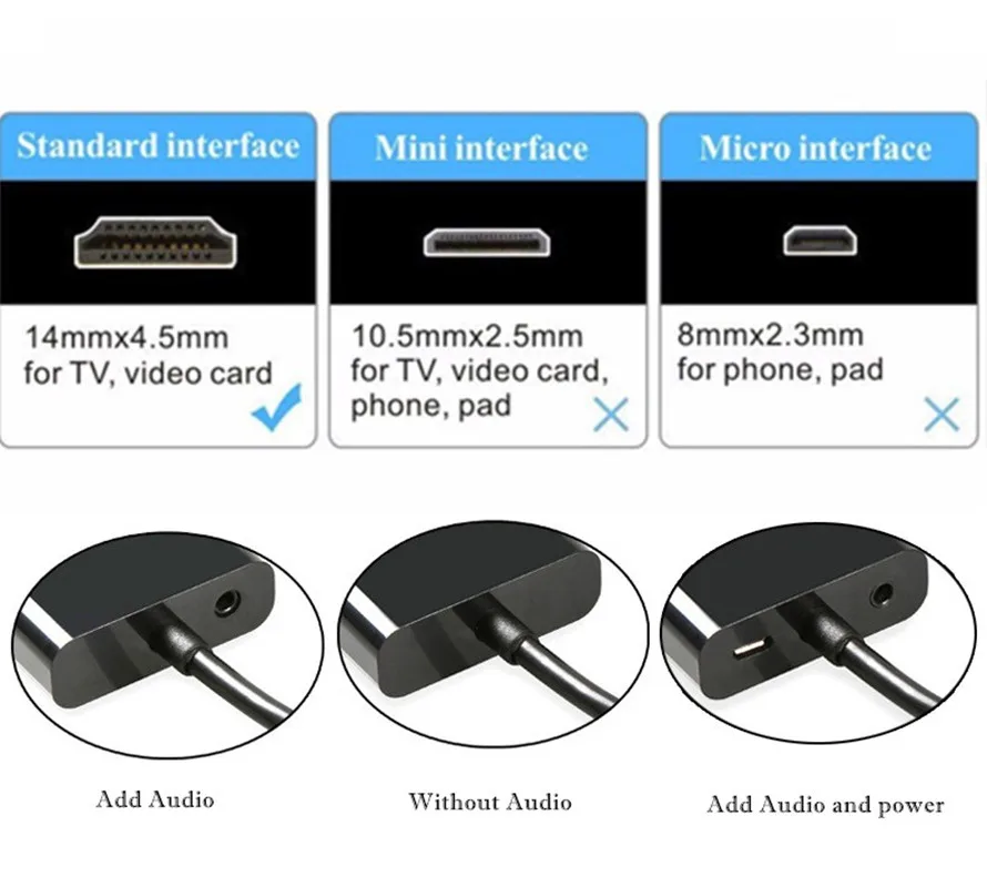 Ataliqi HDMI в VGA адаптер HDMI Мужской в VGA Женский видео конвертер 1080P цифро-аналоговый аудио для ПК ноутбук планшет проектор