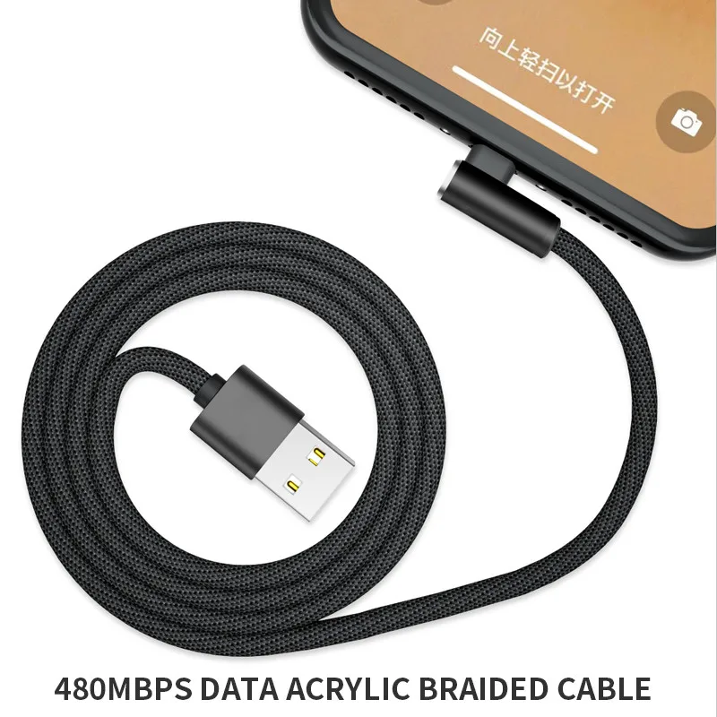 Г-образный Micro USB кабель для Xiaomi кабели Redmi 6A S2 4X huawei P Smart кабель для быстрой передачи данных для samsung быстрой зарядки Зарядное устройство