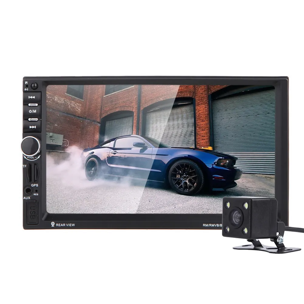  7 zoll 2 Din Touch Screen Bluetooth USB/TF/FM DVR/AUX GPS Mp5 Handfree High- definition Rückansicht