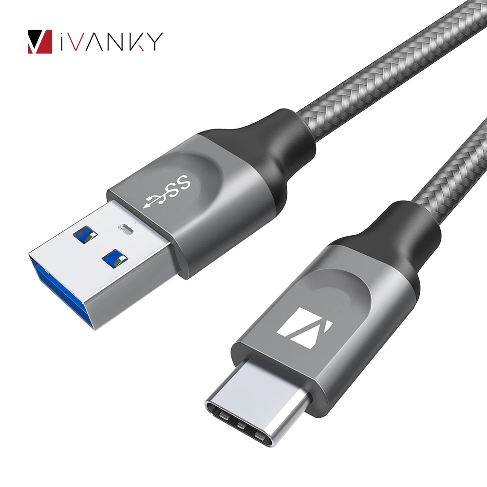 [Пожизненная гарантия] кабель USB C iVANKY 1 2 m usb type QC3.0 Быстрая зарядка для зарядки