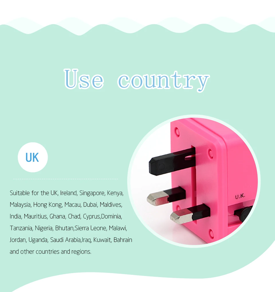 Electric Plug Power Socket Adapter International Travel Universal Charger Converter EU UK US AU Double USB Charging For Phone (5)