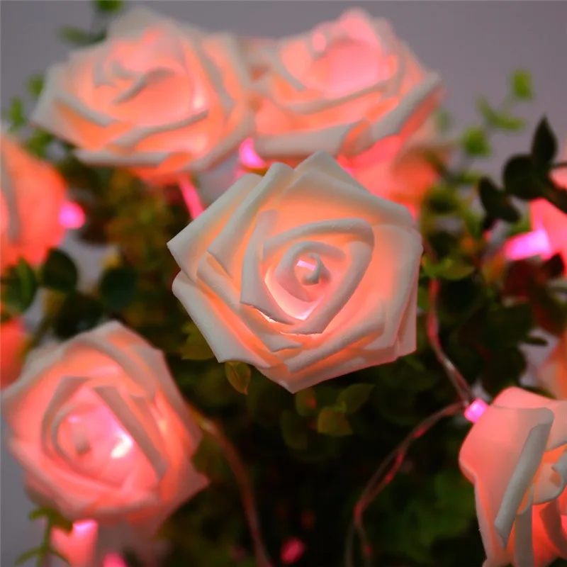 20 LED Novelty Rose Flower Fairy Strin (5)