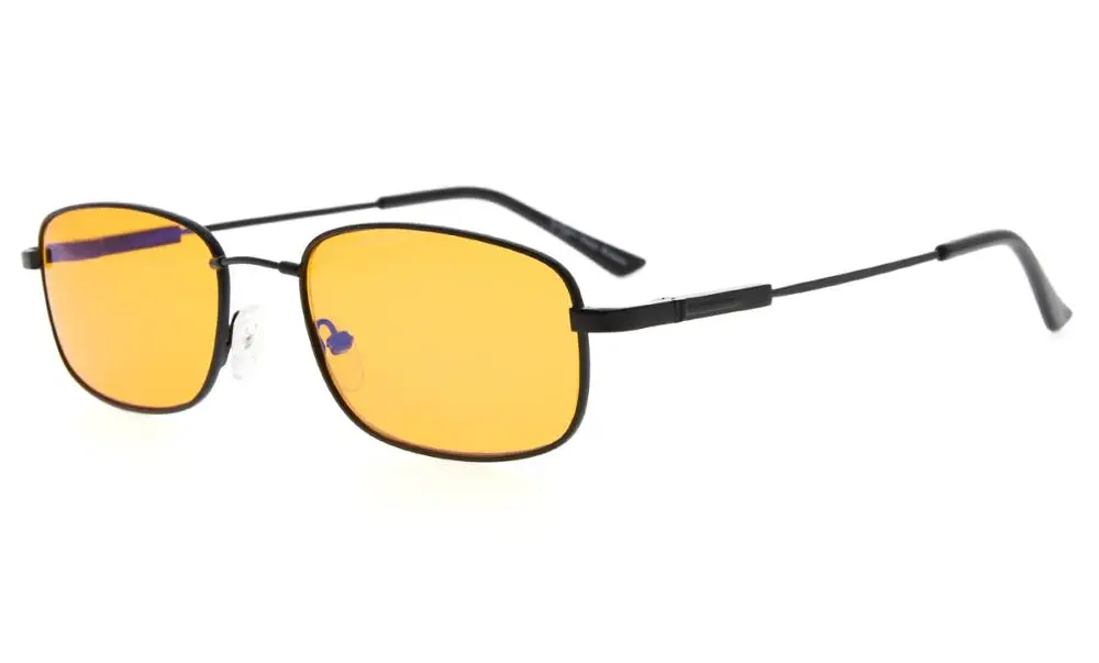 Black DS1703 Eyekepper 97% синий светильник, блокирующие очки для чтения-лучший сон, компьютерный ридер-Мужские Женские с памятью из титана - Цвет оправы: Black