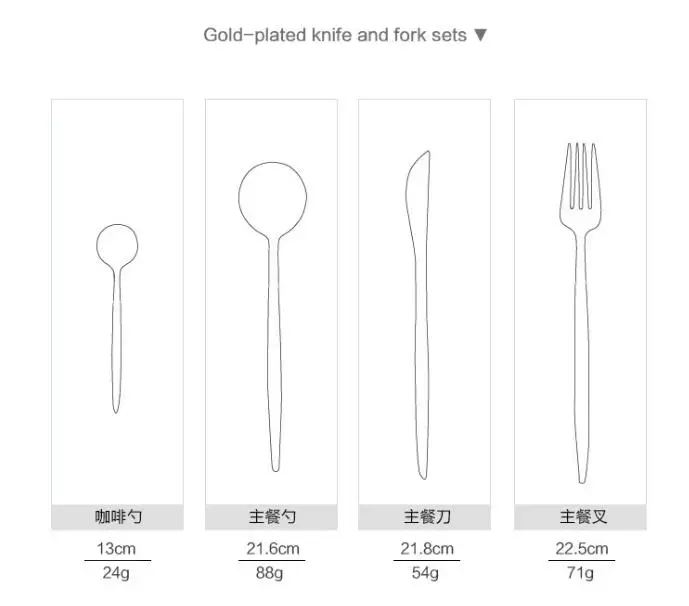 4 шт. 18/10 Нержавеющая сталь Черный Набор Посуды Золотой столовый набор из вилок нож, ложки Серебряный свадебный набор серебряных изделий