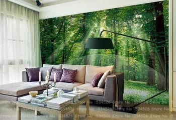 

Sunshine-forest photo bedroom vinyl wallpaper papel de parede Mural wall paper the fairy tale background homedecoration