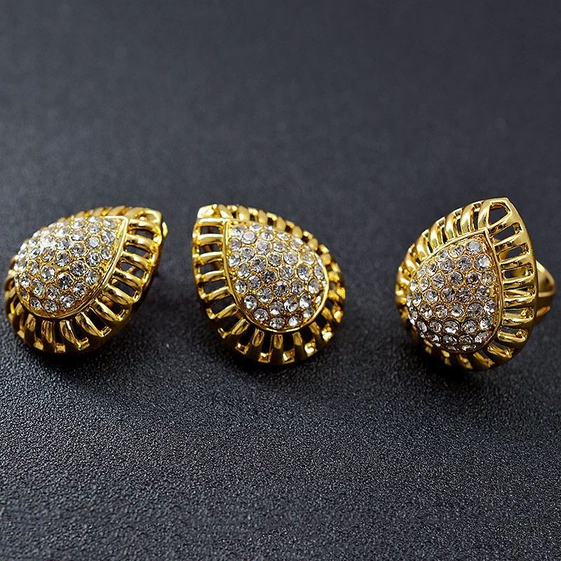 Женский ювелирный комплект из колье серёг кольца и браслета|jewelry sets wedding|bridal jewelry
