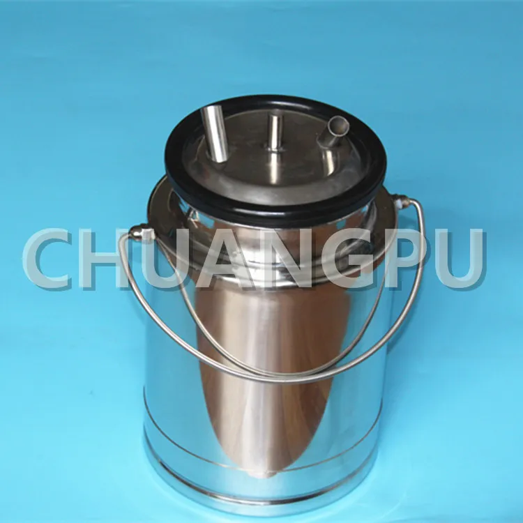 

304Stainless Steel Milk Can, Milk Container, 10L Milk Bucket, Milking Machine Spare Parts